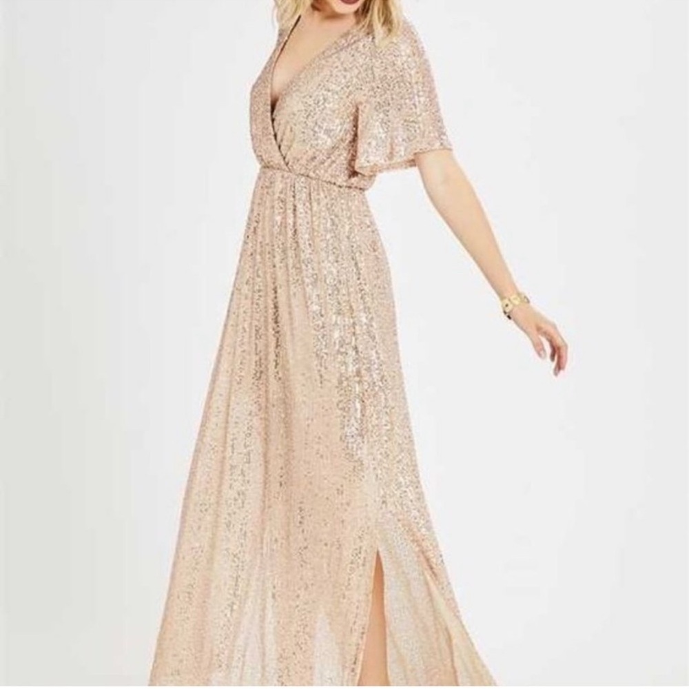 Altar’d State Galena Sequins Maxi Dress | Small